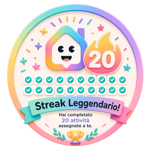 Badge 20 attività di Fridge Home